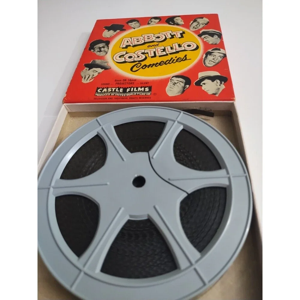 Vintage CASTLE FILMS 8mm Abbott Costello Comedies Movie HIGH FLYERS #816 w/ Box